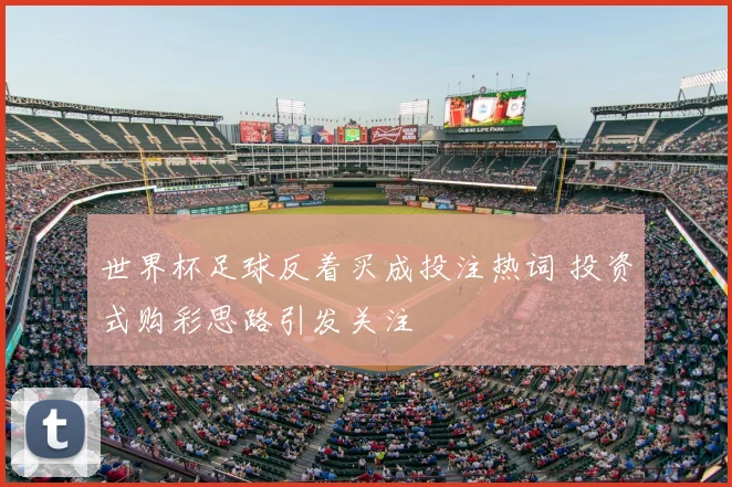 世界杯足球反着买成投注热词 投资式购彩思路引发关注