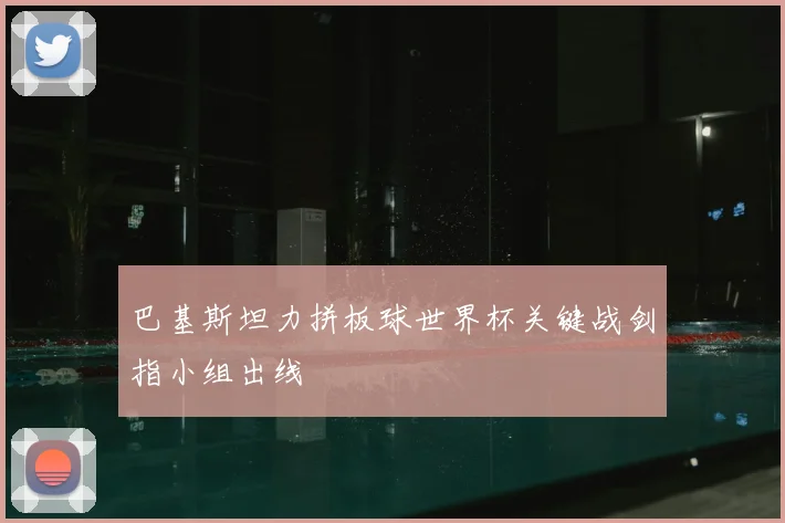 巴基斯坦力拼板球世界杯关键战剑指小组出线